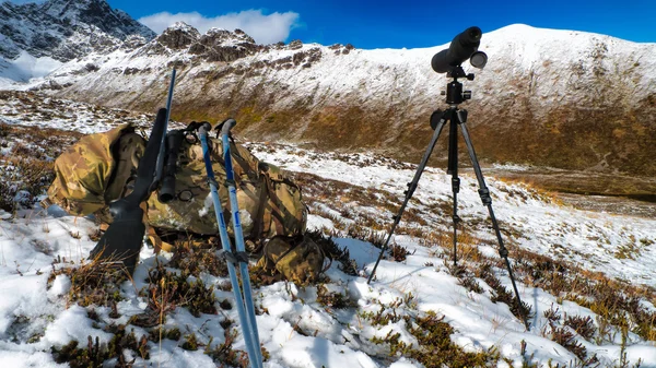 Mountain hunting gear — Stock Photo, Image