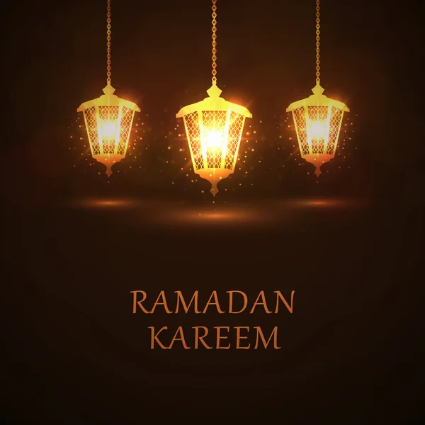 Grußkarte ramadan kareem. — Stockvektor