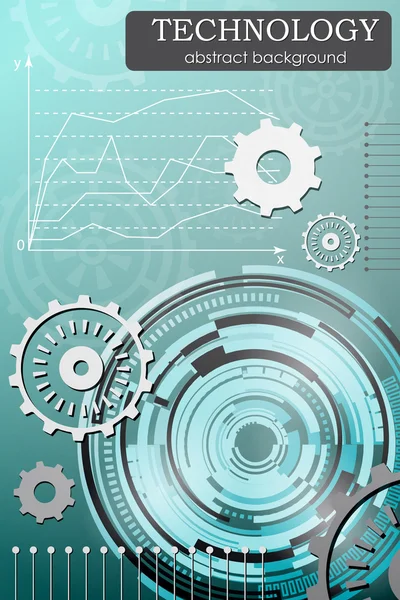 Antecedentes de tecnología abstracta. — Vector de stock