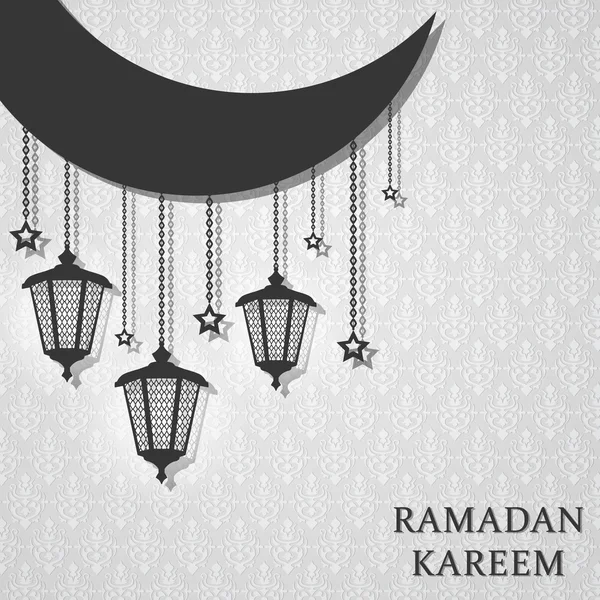 De feestelijke verlichting. Ramadan Kareem. — Stockvector