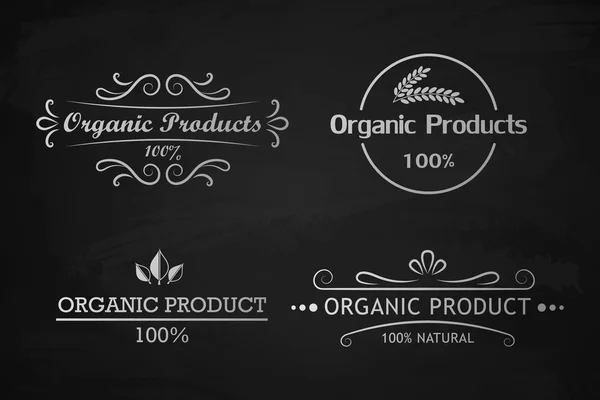 Chalk inscrição produto orgânico . — Vetor de Stock