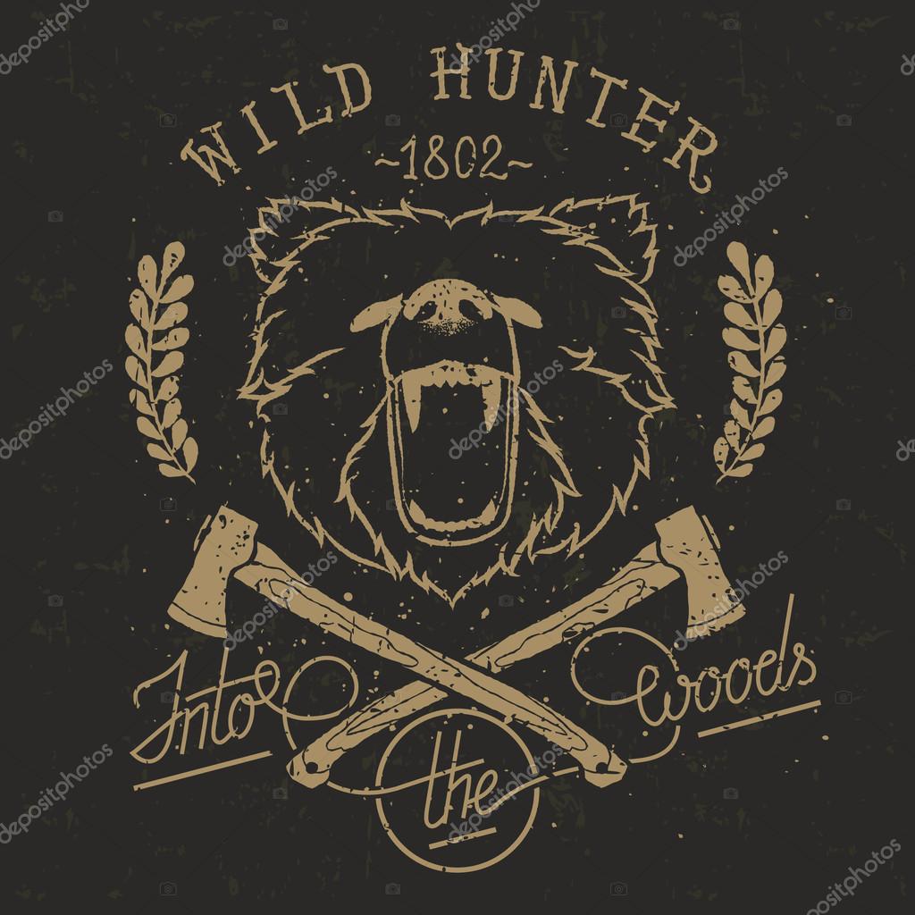 Vintage poster or t-shirt print.