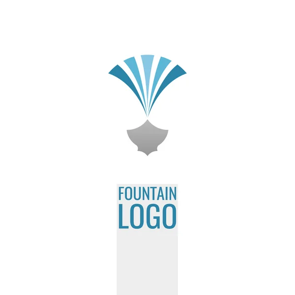 Abstract fountain logo template. — Stock Vector