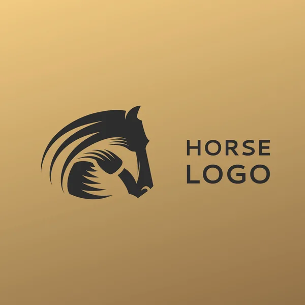 Логотип или векторный дизайн головы лошади . — стоковый вектор