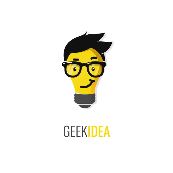 Geek idea logo o icona . — Vettoriale Stock