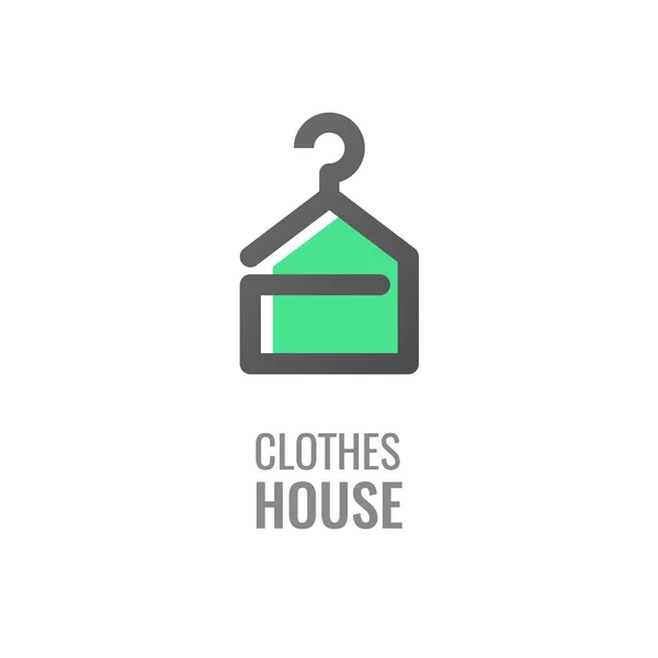 Clothes shop fashion logo vector design — Stock Vector