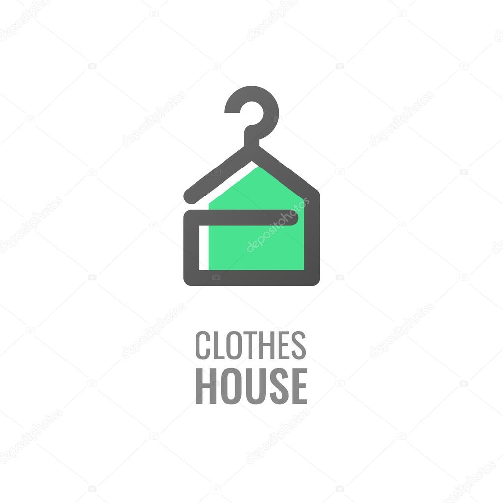 depositphotos_118145262 stock illustration clothes shop fashion logo vector
