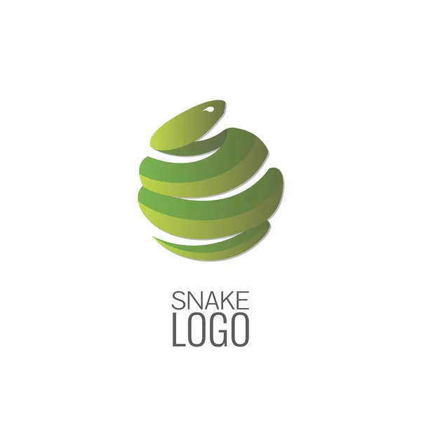 Logotipo da cobra da esfera . —  Vetores de Stock
