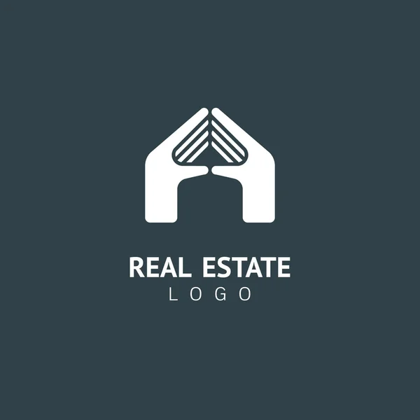 Real Estate, seguros, home care, modelo de logotipo do vetor de serviço . —  Vetores de Stock