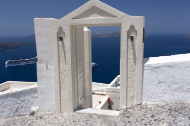 Santorini Adası Santorini Adası - kemer denize