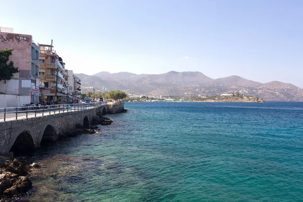 Seafront of a provincial town — Stock Photo, Image