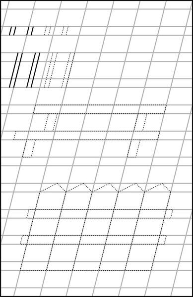 Page with exercises for young children in line.