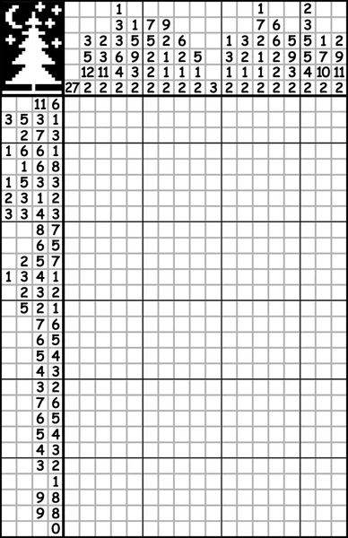 Pagina didattica su carta quadrata per bambini con puzzle logico . — Vettoriale Stock