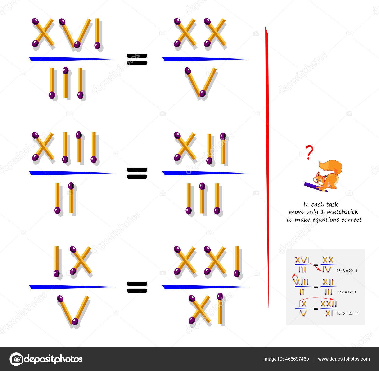 Jogo Quebra Cabeça Lógica Com Jogos Cada Tarefa Mova Apenas imagem vetorial  de Nataljacernecka© 466697460