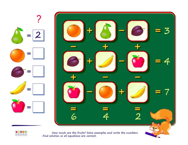 Lógica Matemática Juego Puzzle Para Los Más Inteligentes Cuánto Cuestan — Archivo Imágenes Vectoriales