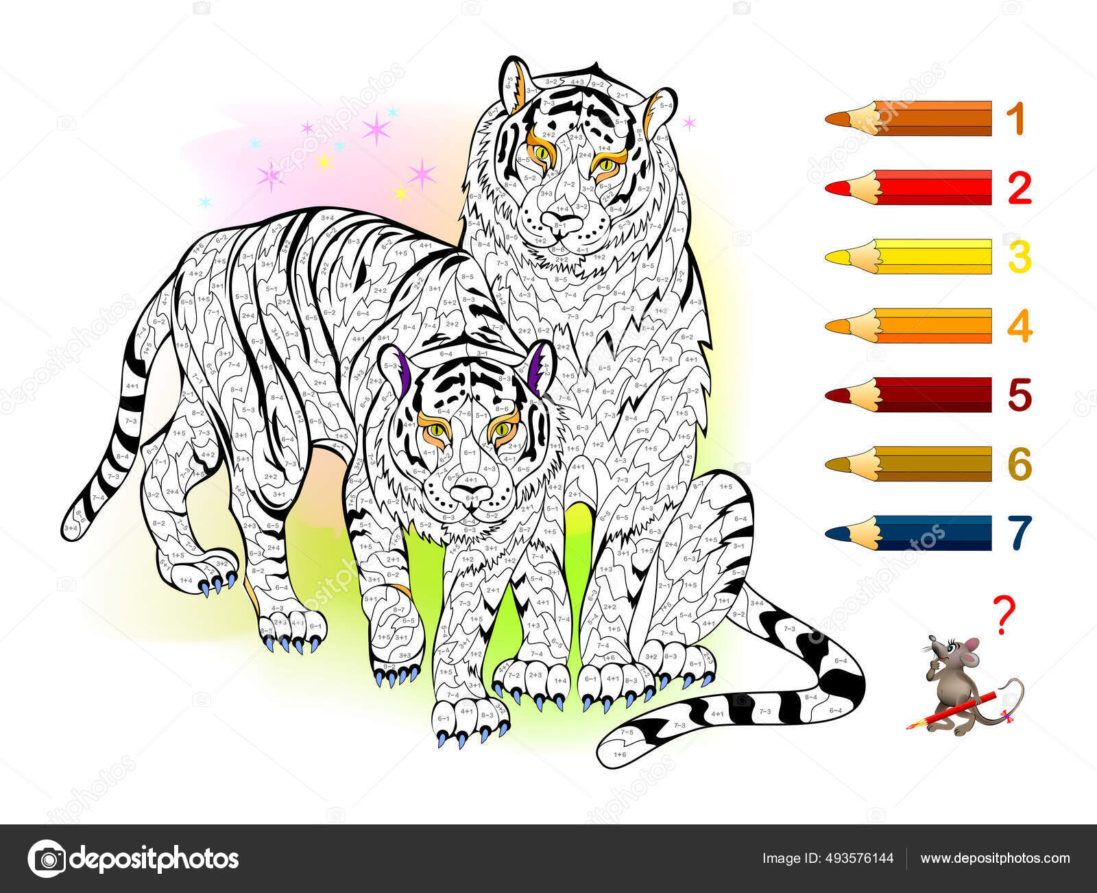 4,341 Bengal Tiger Line Art Royalty-Free Images, Stock Photos & Pictures