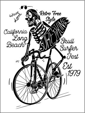 California Long beach, print, label vector