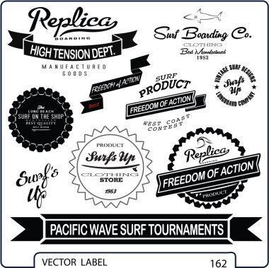 Vintage surf öğeleri