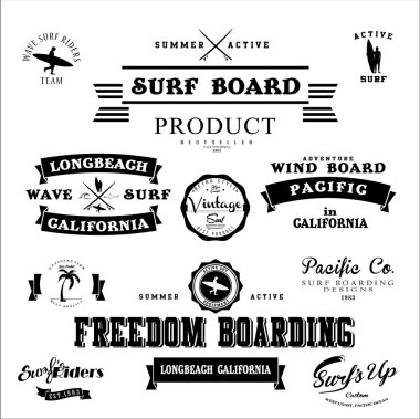 Vintage surf öğeleri