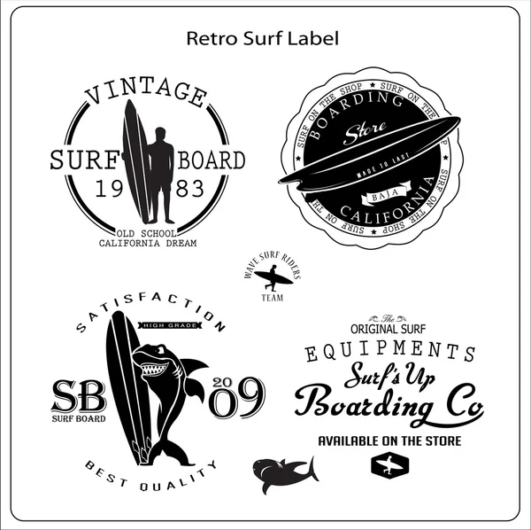 Vintage surf öğeleri