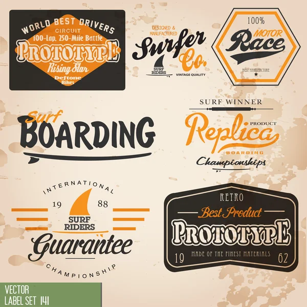 Vintage en retro borden en labels — Stockvector