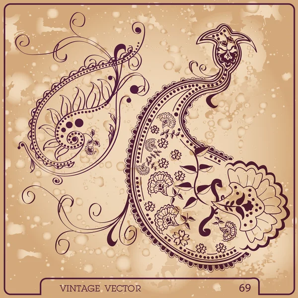 çiçek vintage öğeler