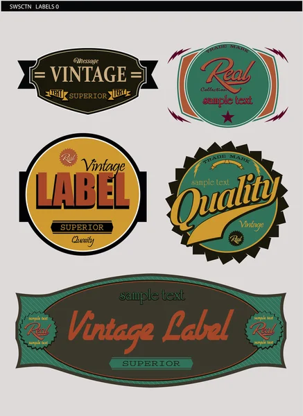 Signos y etiquetas vintage y retro Gráficos Vectoriales