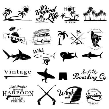 Vintage surf öğeleri
