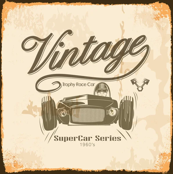 Vintage, série super carro — Vetor de Stock