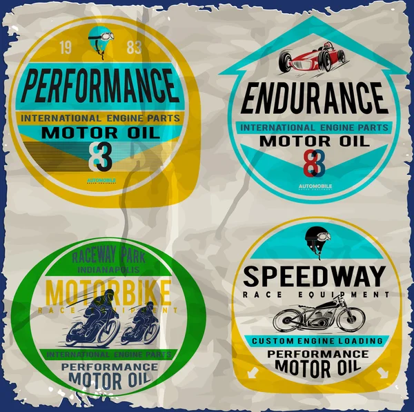 Cartaz de corrida vintage para impressão Ilustrações De Stock Royalty-Free