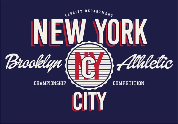 Kolegium new york Typografia — Wektor stockowy