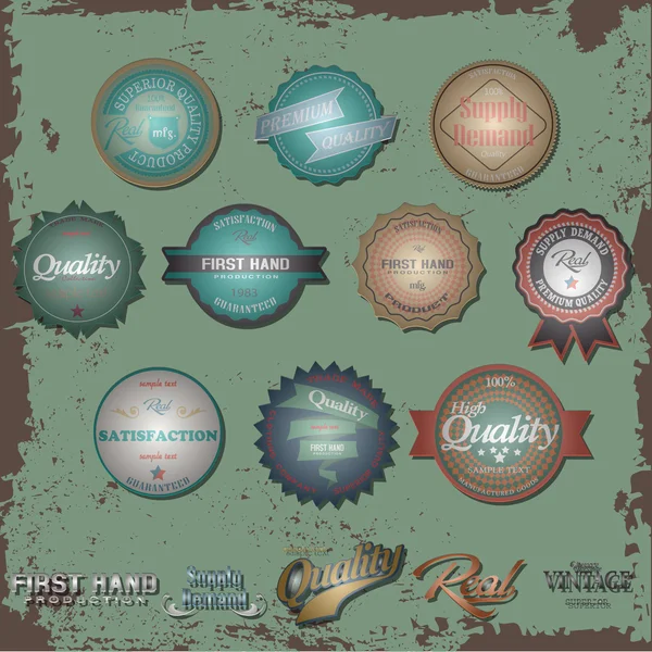 Set di banner vintage — Vettoriale Stock