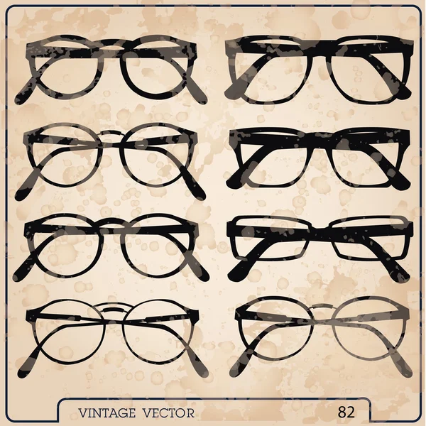 Glasses vector set — Stock Vector