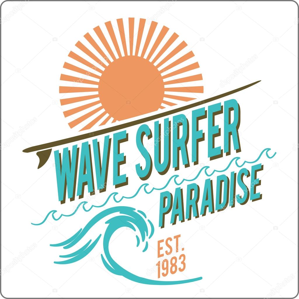 vector surf print