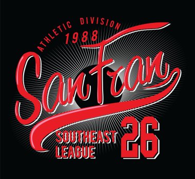 Atletik San francisco tipografi