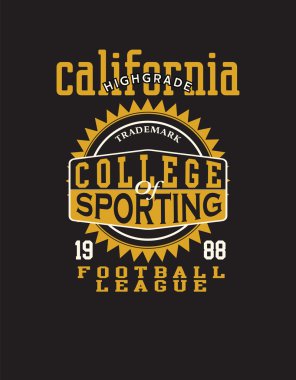 Atletik California tipografi
