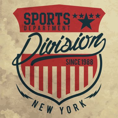 Atletik spor California tipografi