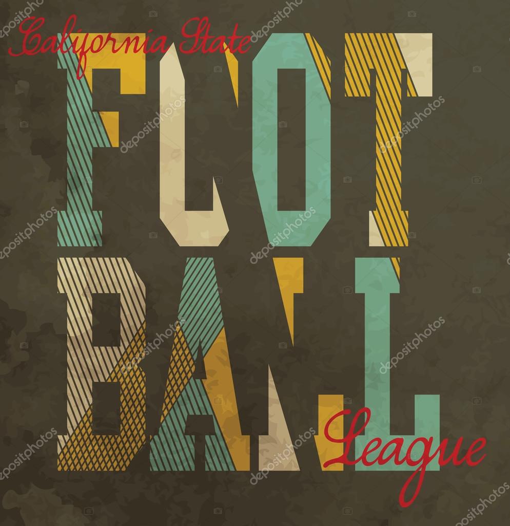 Soccer Football Typography vector print
