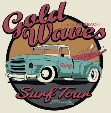 vektör sörf araba yazdırma