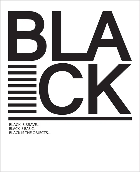 Векторный лозунг BLACK — стоковый вектор