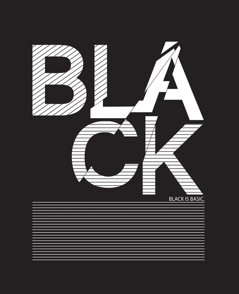Vektor schwarzer Slogan — Stockvektor