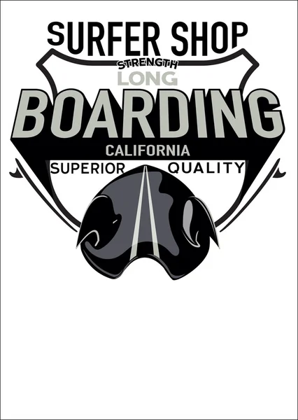 Stampa logo tavola surf vettoriale — Vettoriale Stock
