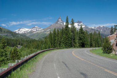 Güzel dağ manzarası, Wyoming, ABD