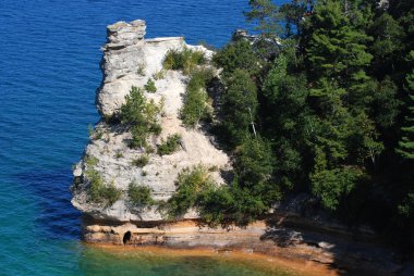 Miners Castle at Pictured Rocks National Lakeshore in Michigan clipart