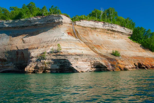 Bridalveil Falls in Pictured Rocks National Lakeshore, vicino a Muni — Foto Stock