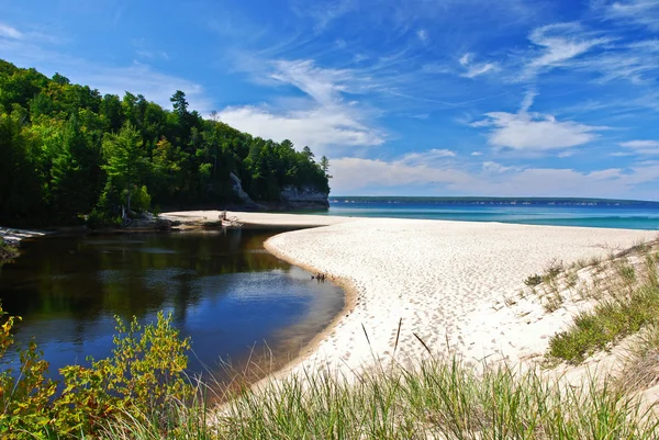 Castle Beach sul Lago Superiore, Michigan, Stati Uniti d'America — Foto Stock