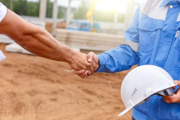 Costruttori Stringere la mano — Foto Stock