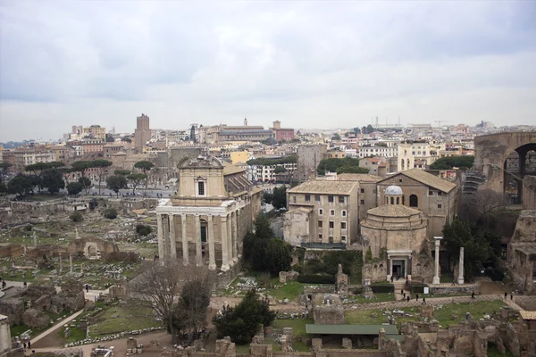 O Fórum Romano, Roma — Fotografia de Stock