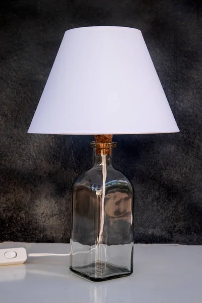 Table Lamp Recycled Materials Royalty Free Stock Images