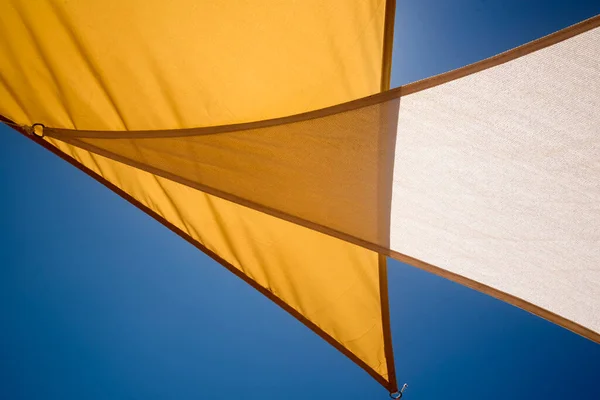 Blue Sky Textile Awning Sun Royalty Free Stock Photos